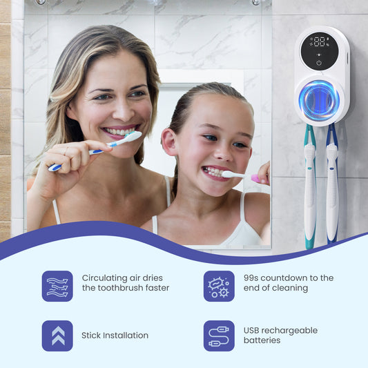 LifeBasis Smart UV Toothbrush Sanitizer