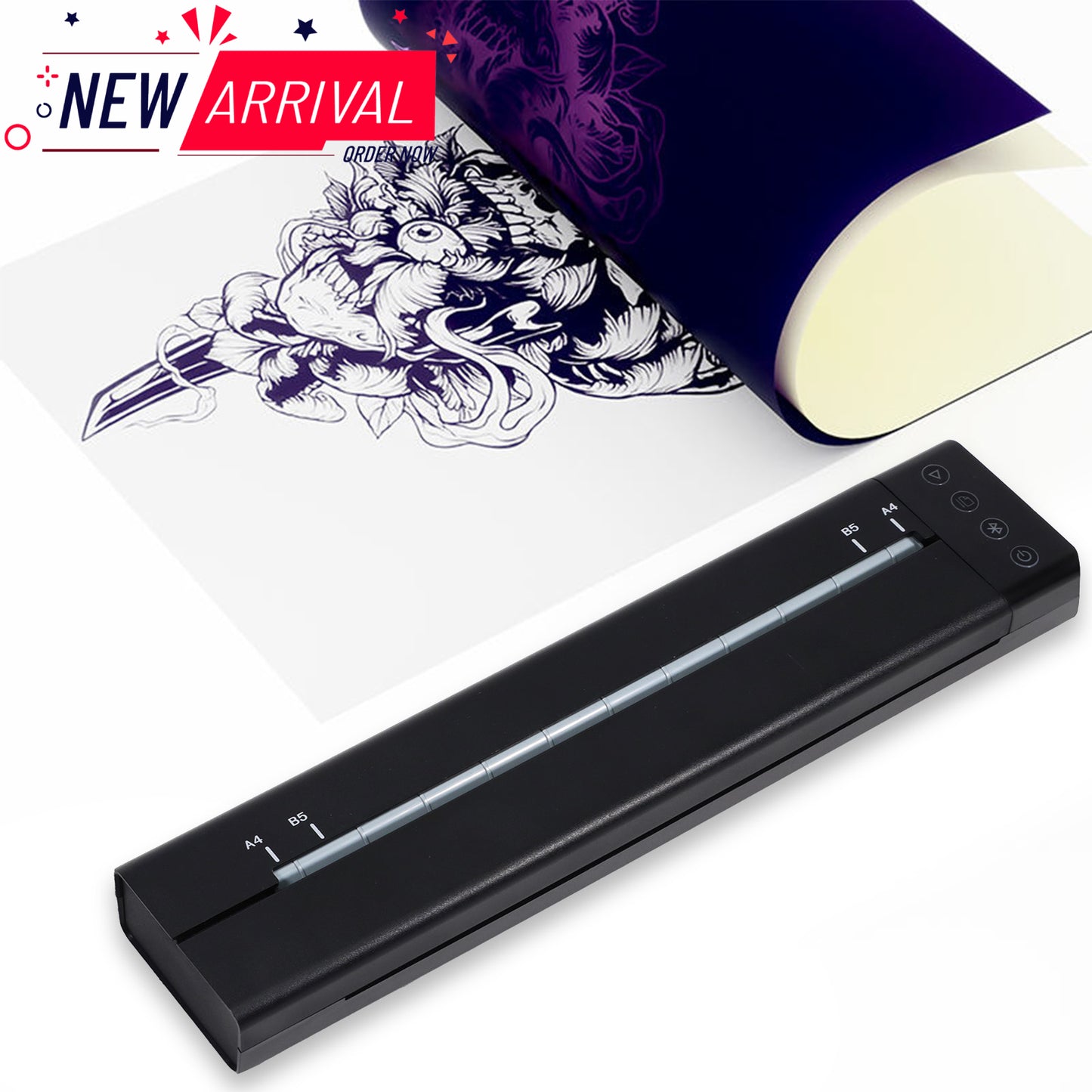 LifeBasis OEP700E Bluetooth Tattoo Stencil Printer