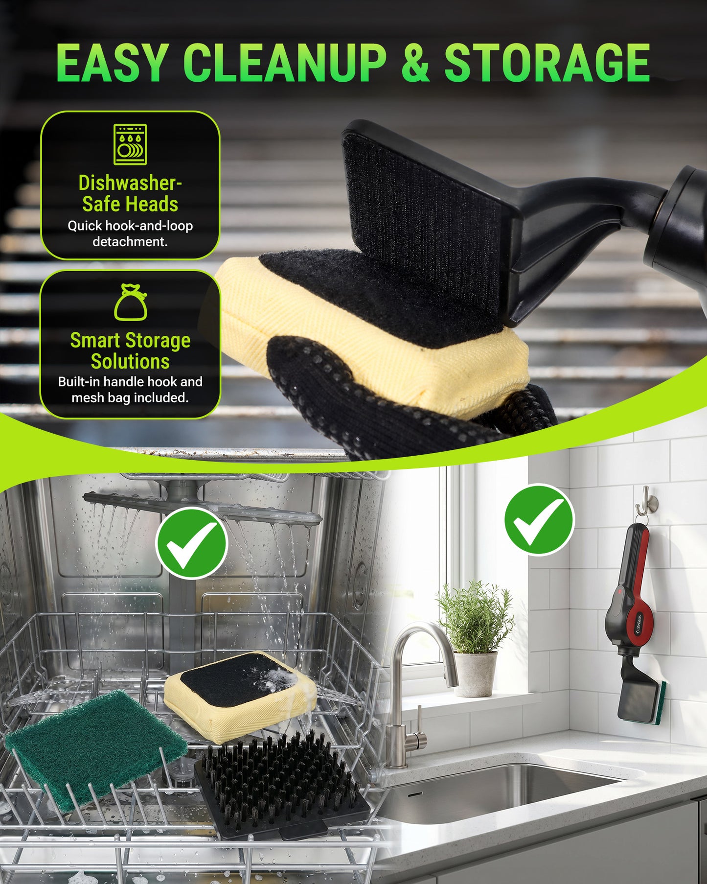 LifeBasis Cordless Electric Grill Brush