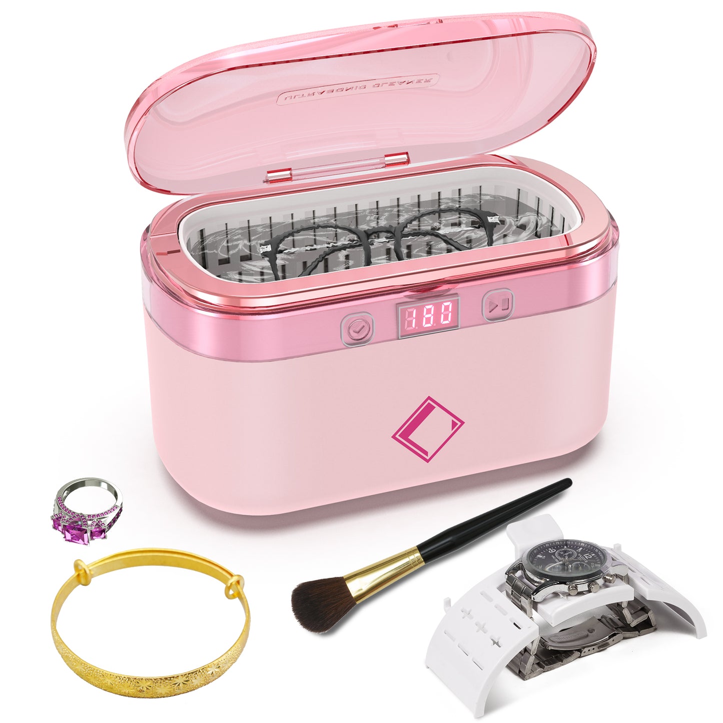 LifeBasis CS1 Ultrasonic Cleaner Pink