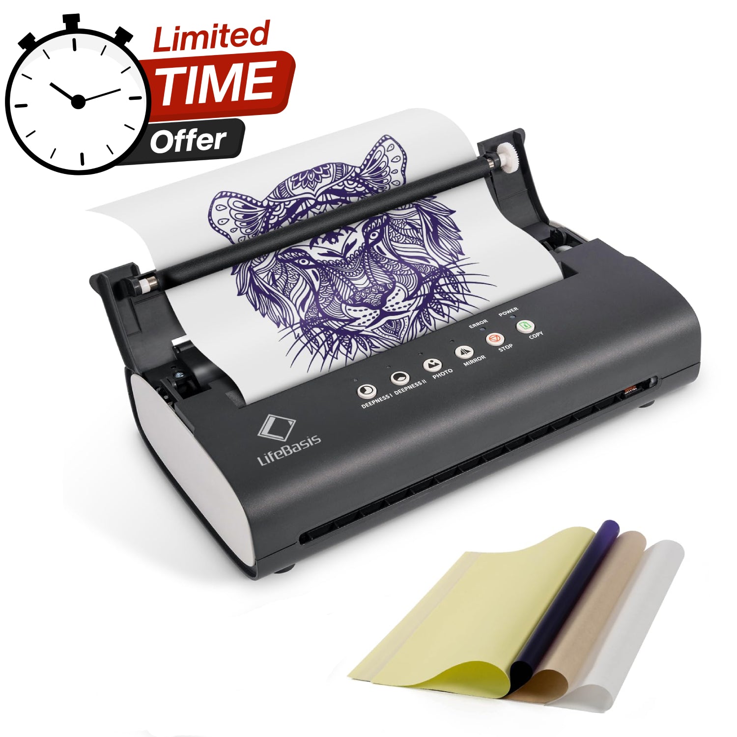 Mini Thermal Tattoo Transfer Copier Clear Patterns Tattoo Transfer Printer  With