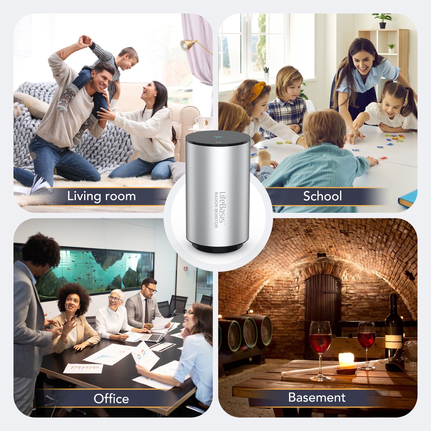 LifeBasis WiFi Radon Monitor