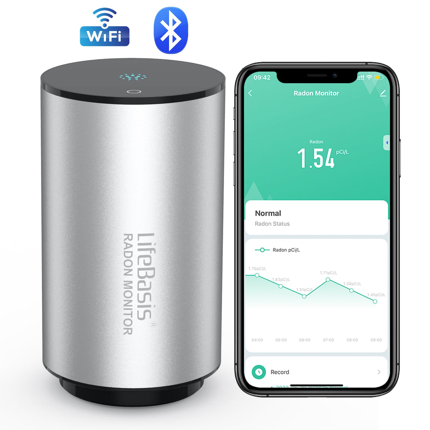 LifeBasis WiFi Radon Monitor