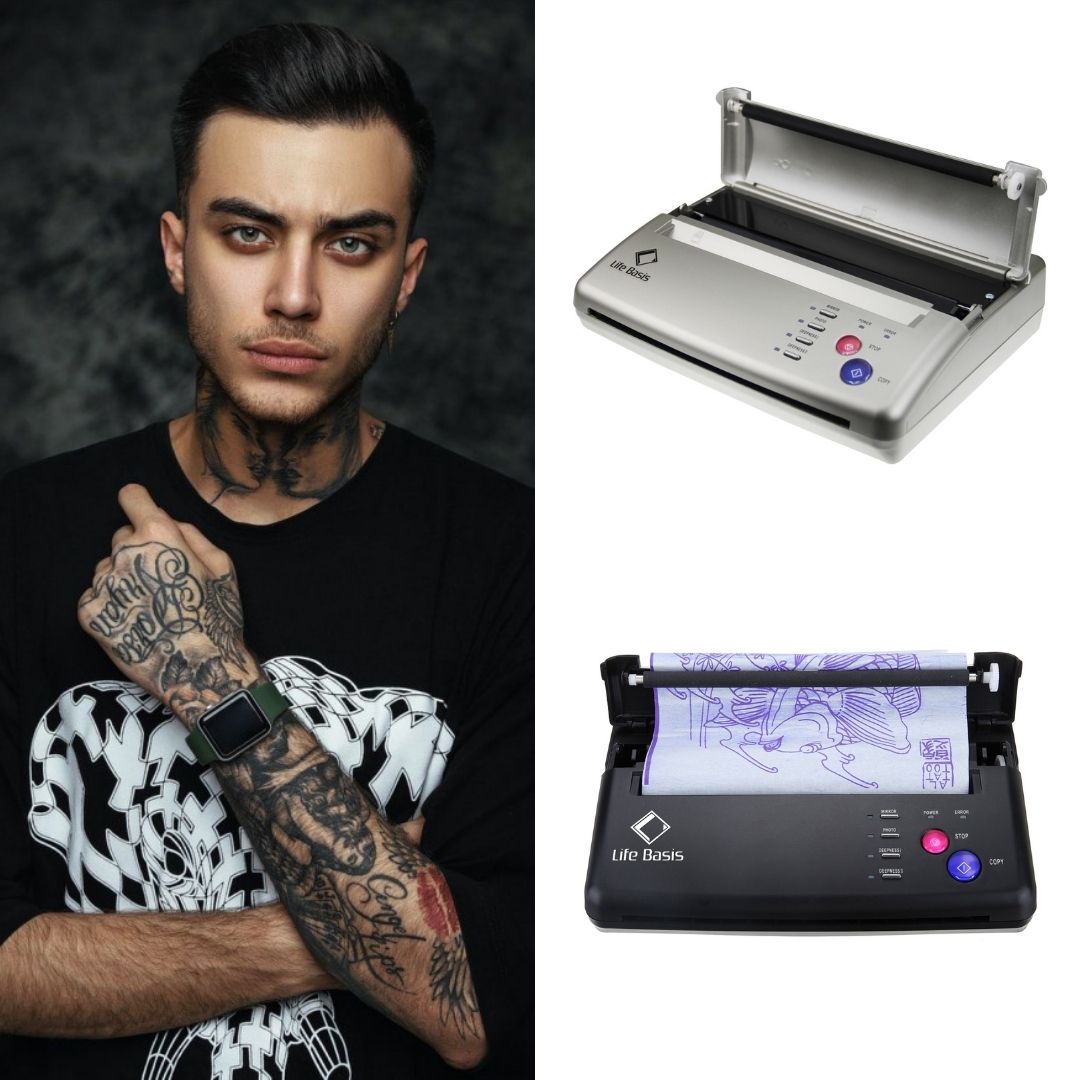 Load video: How To Use LifeBasis Tattoo Stencil Printer