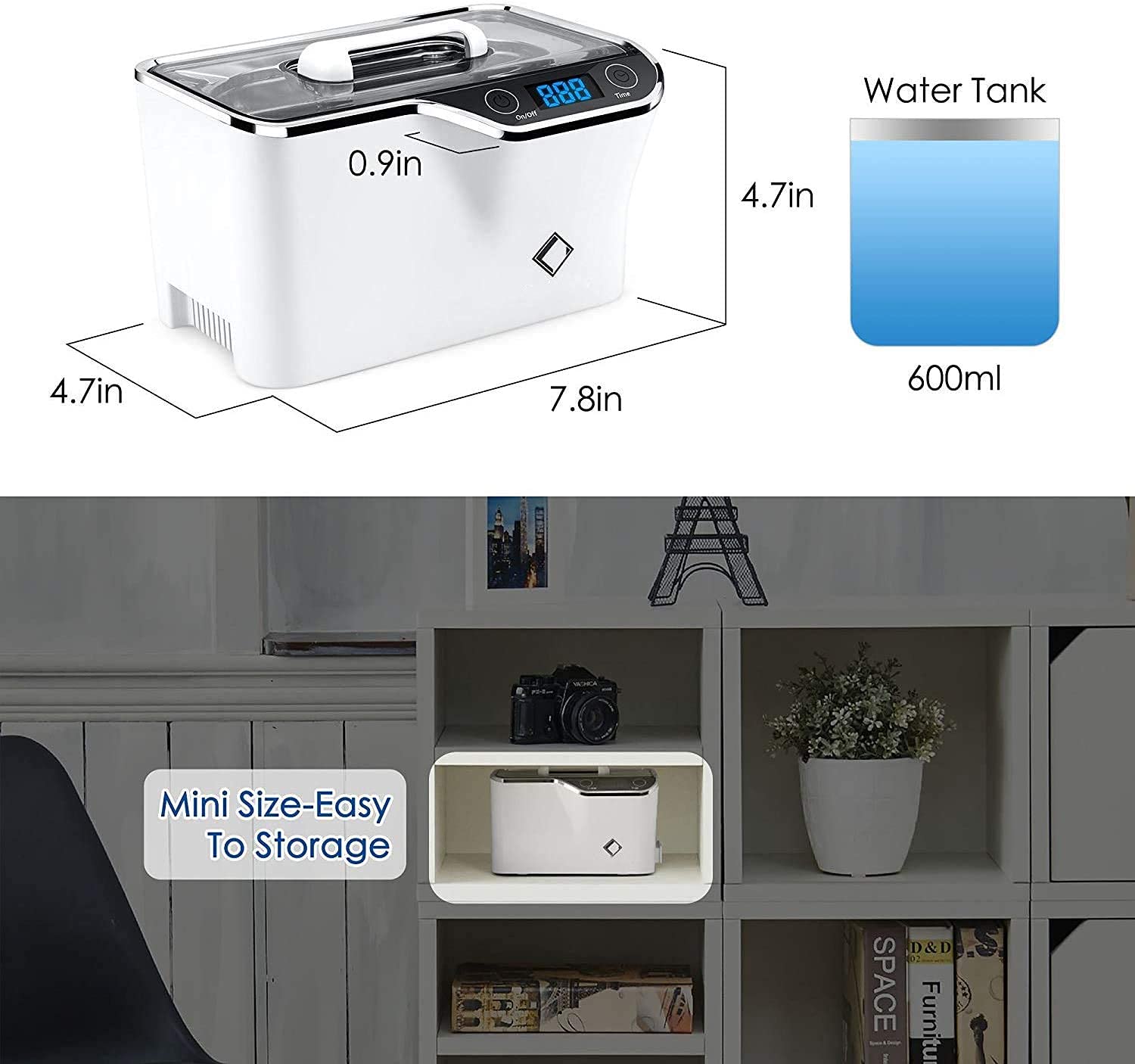 LifeBasis CDS-100 Ultrasonic Jewelry Cleaner