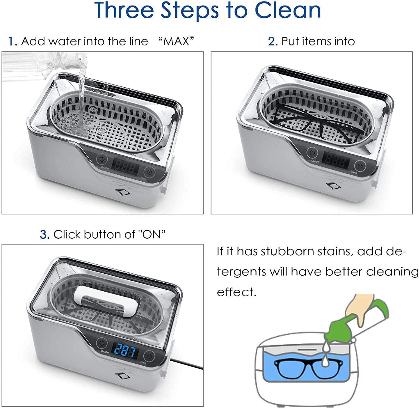 LifeBasis CDS-100 Ultrasonic Jewelry Cleaner