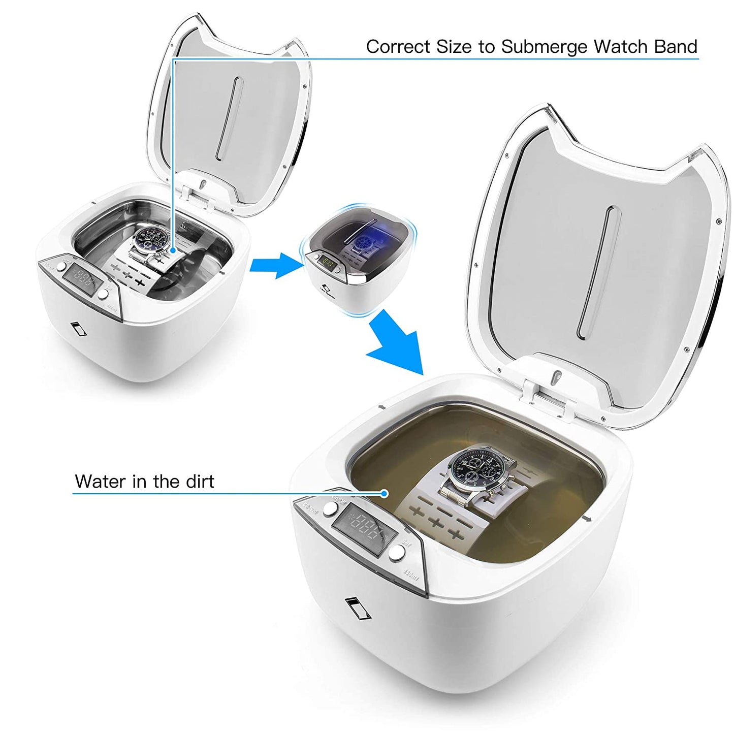 LifeBasis CD-7920 Digital Ultrasonic Cleaner