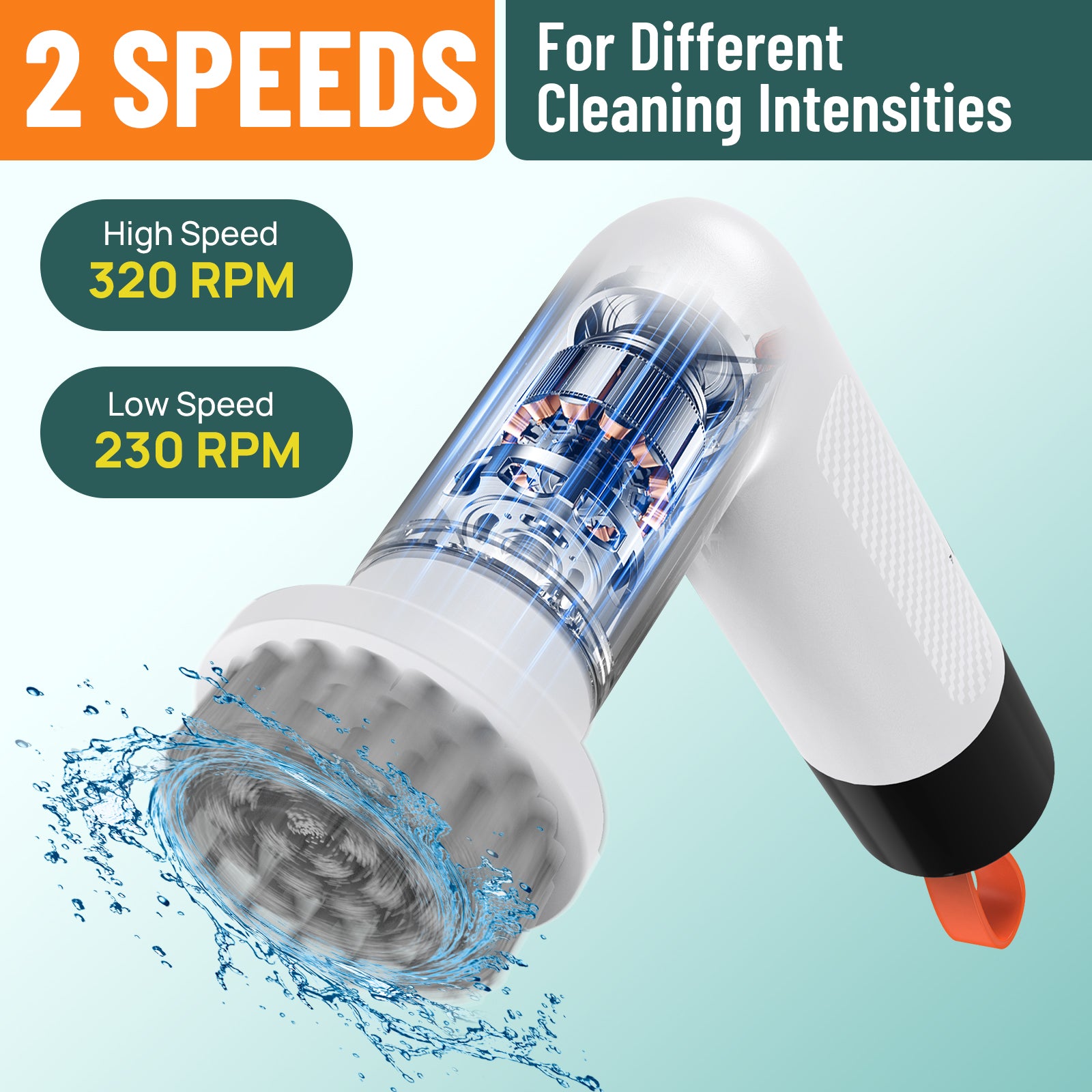 LifeBasis Cordless Electric Spin Scrubber