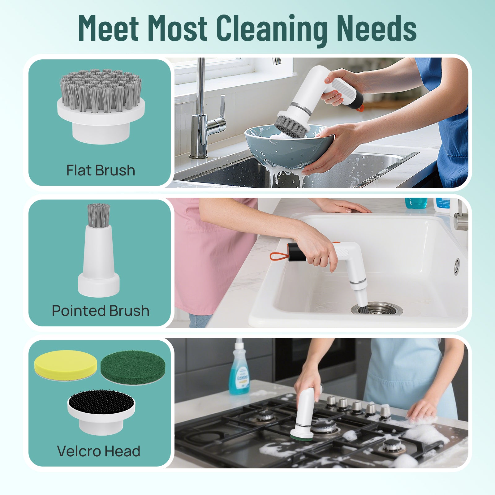 LifeBasis Cordless Electric Spin Scrubber