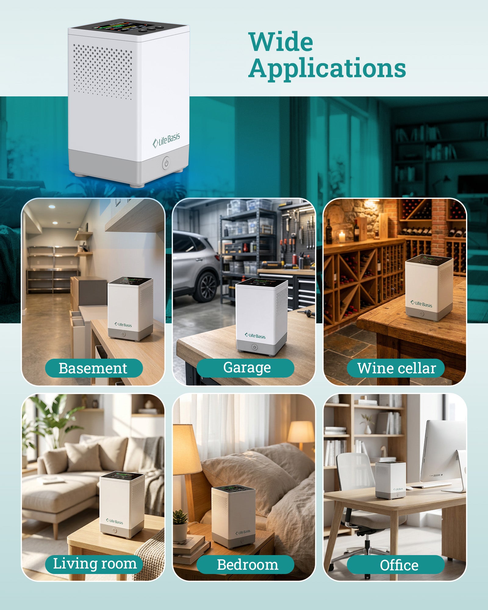 LifeBasis Digital Radon Detector Application