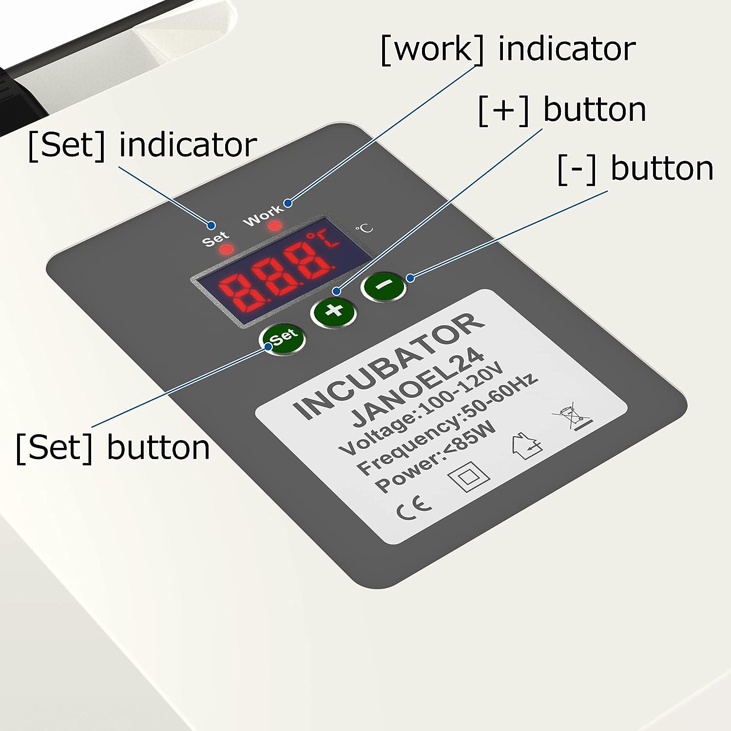 LifeBasis Automatic Egg Incubator with Temperature Control Digital Dis