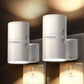 LifeBasis LED Night Light (2-Pack) - Auto On/Off, Adjustable Warm White Light for Bedroom, Hallway