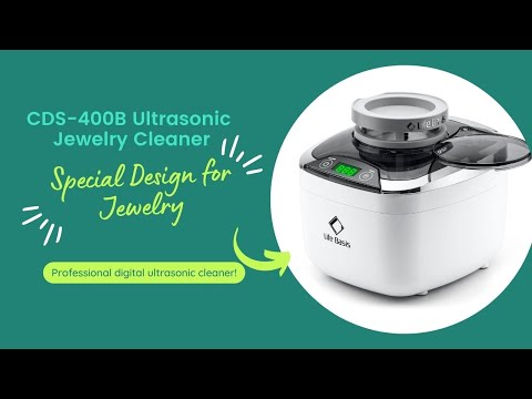 LifeBasis CDS-400B Ultrasonic Cleaner 870ml Digital Ultrasonic with 500ml Beaker and Cleaning Basket for Jewelry Pendant Glasses Coins Denture Tools & Parts