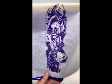 LifeBasis OEP700E Bluetooth Tattoo Stencil Printer Tutorial 