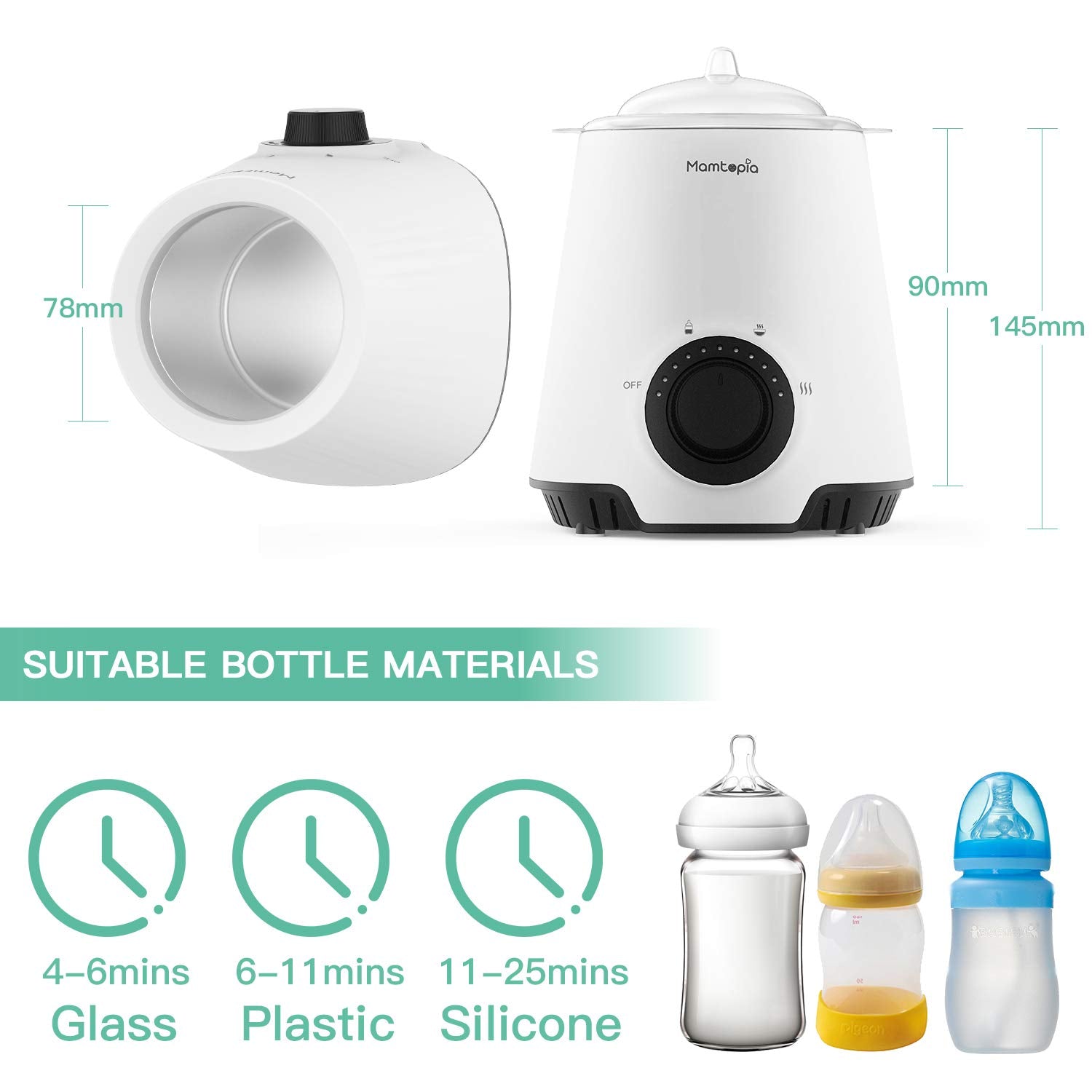 Baby Bottle Warmer Mamtopia 3-in-1 Breast Milk Warmer With 24H Thermos –  LifeBasis
