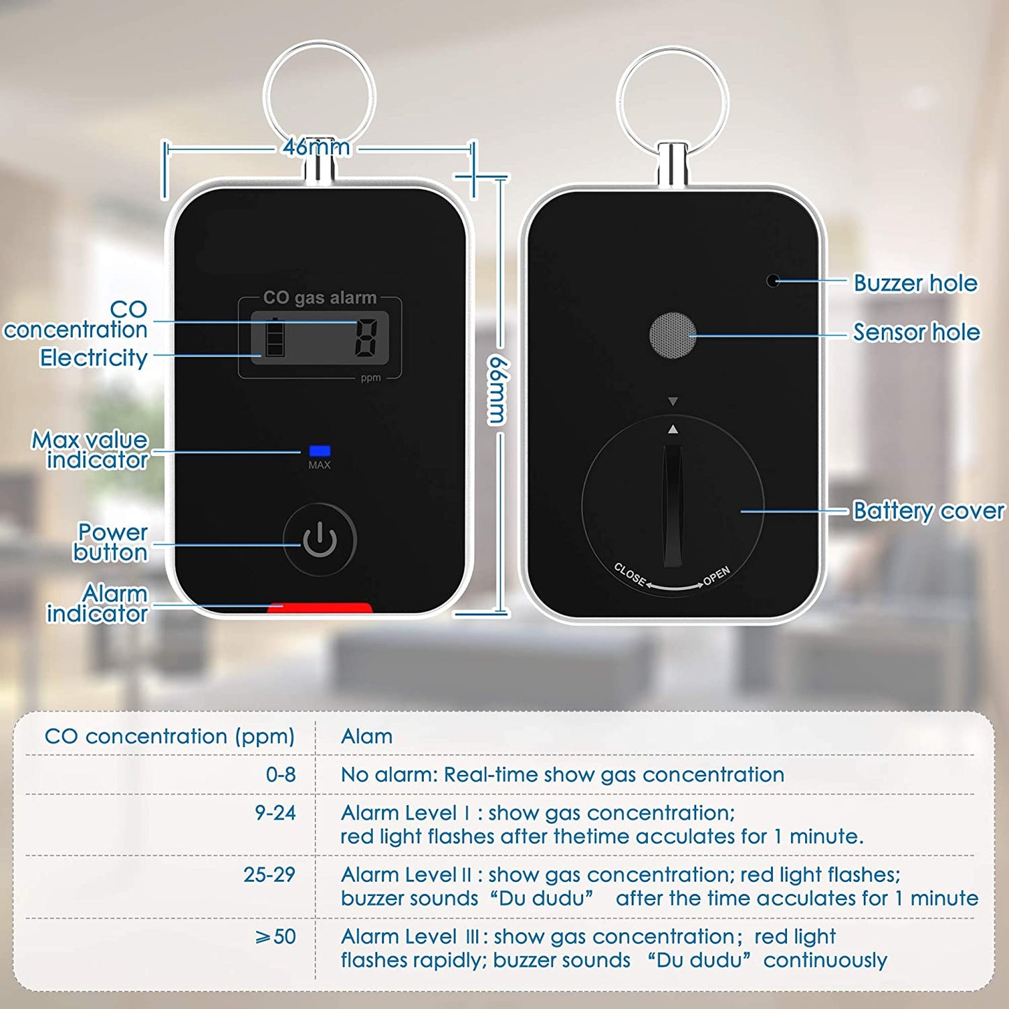 LifeBasis Carbon Monoxide Detector