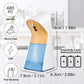 LifeBasis Automatic Foaming Soap Dispenser 330ml  IPX5 Waterproof Touchless Soap Dispenser With Infrared Motion Sensor