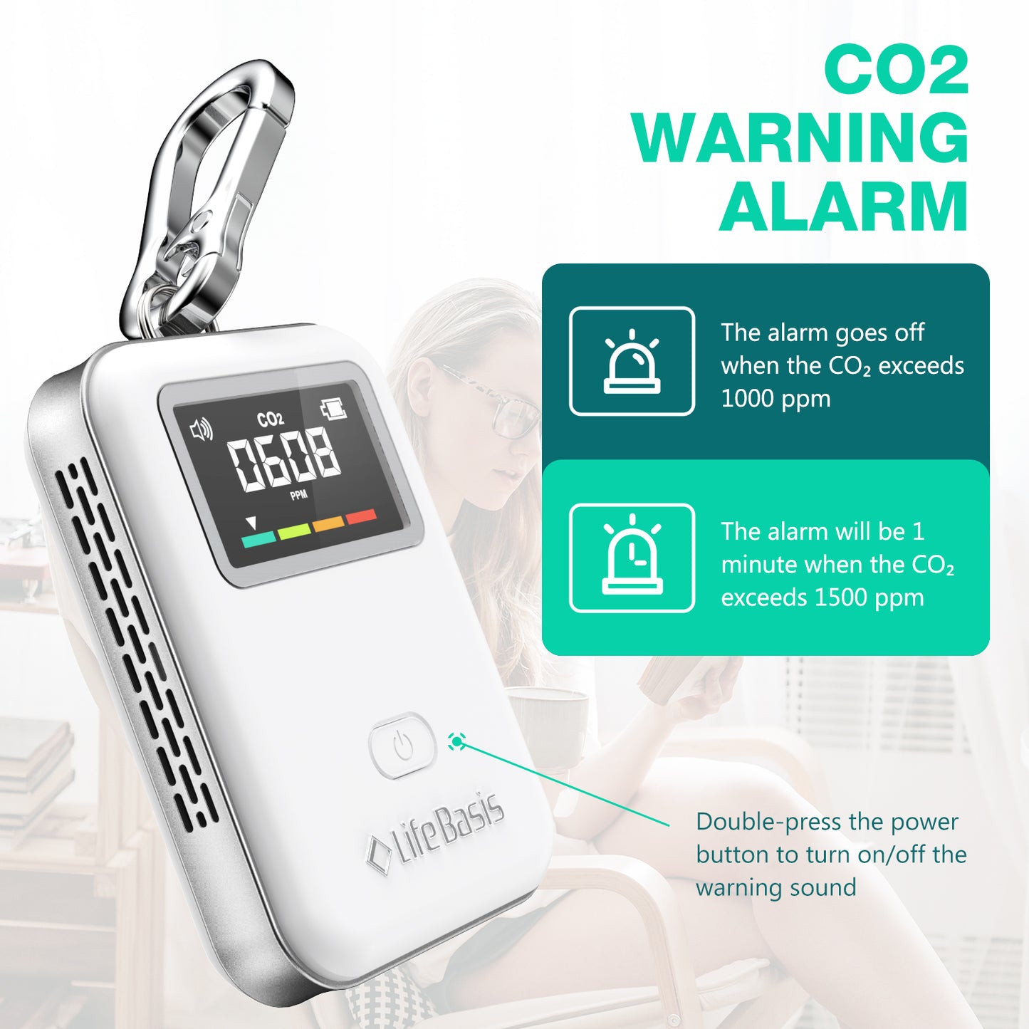 LifeBasis Mini CO2 Monitor