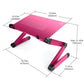 LifeBasis Portable Laptop Desk Lightweight Aluminum Folding Desk Sofa Bed Stand for Notebook MacBook
