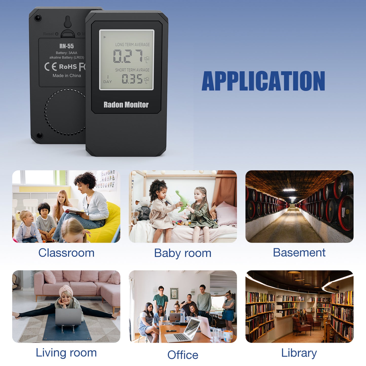 LifeBasis Portable Radon Detector