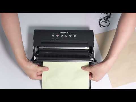 LifeBasis Tattoo Transfer Stencil Machine Thermal Copier Kit Tattoo Printer  with 20pcs Tattoo Stencil Transfer Paper for Men Women, Upgraded Version